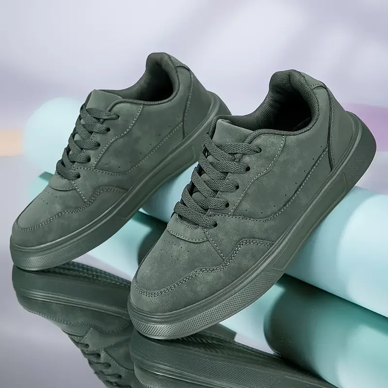 Women's Fashionable Low-Top Sneakers - Comfortable, Non-Slip, Versatile White Sneakers with Lace-Up Closure 2