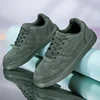 Women's Fashionable Low-Top Sneakers - Comfortable, Non-Slip, Versatile White Sneakers with Lace-Up Closure 2