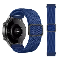 Braided Nylon Parachute Buckle Watch Strap Bracelet - 1pcs 22mm (Blue)