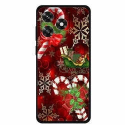 Festive Christmas Tree Soft Silicone Phone Case - Holiday Protective Cover for - Honor X5C Plus (1)