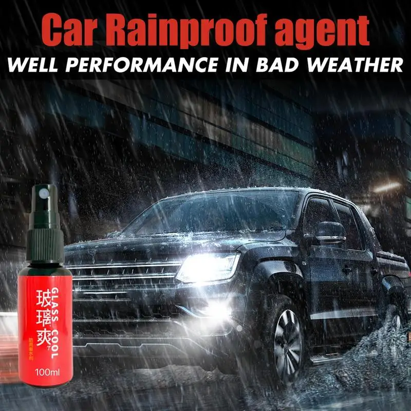 Car Waterproof Spray Glass Anti-Rain Agent Vehicle Rainproof Spray Wear-Resistant Mirror Nano Coating Rearview Rainproof Coating