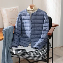 Women's Ultra Lightweight Warm Down Jacket - 2024 Autumn/Winter Collection - XXXL (Haze blue)