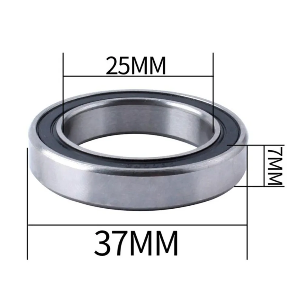 Sealed Ball Bearing 2Pcs 6805 2RS Ball Bearing 25&times;37&times;7 Mm Deep Groove Carbon Steel Sealed Ball Bearing Bike Accessory For BB68-73# And BB90-92#