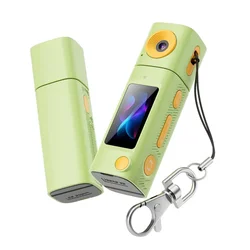 Lenovo G10 Mini Thumb Camera with 230° Rotating HD Lens in Macaron Color Scheme for Outdoor Sports and Digital Capture (G10 Green)