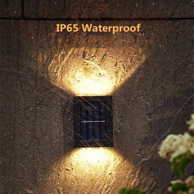 Solar Led Light Led Wall Lamp Solar LED Outdoor Light Solar Lighting Sensor Lamp Streetlights Exterior Garden Decoration Garland Waterproof Wall Light