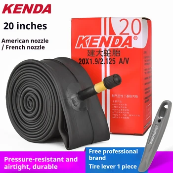 Camera d'aria per bici KENDA 20X1.25/1.5/1.75/2.125/1-8/3-8 pollici AV/FV 32/36/48mm per veicoli pieghevoli 451C Bicicletta per bambini