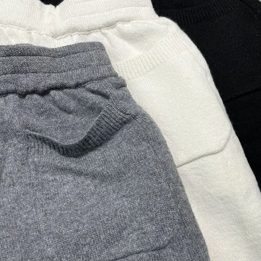 Yao888 CB Tide Brand Fashion Jacquard Wool Drawstring Shorts Best Quality 1:1 Casual Streetwear Loose Men Simple Unisex Pants