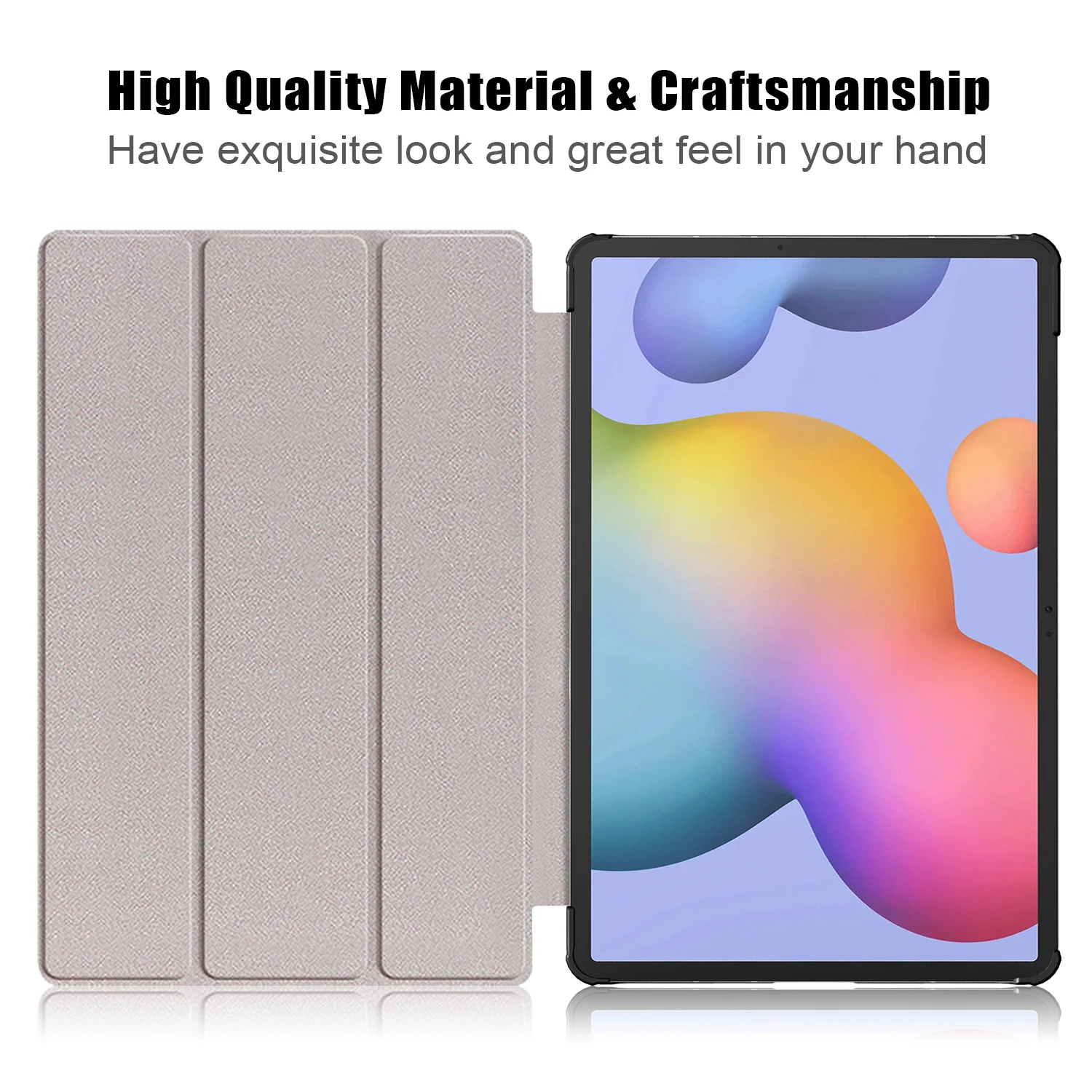 Sleek and Shockproof PU Leather Tablet Case - Slim Protective Cover