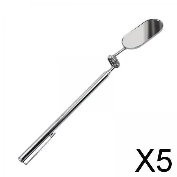 

5X Telescoping Inspection Mirror Multifunction 360 Swivel Mechanics Mirror