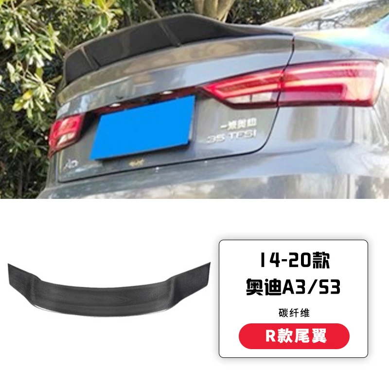 thumbnail image 1 of Apto para Audi A3/s3 Rs3 14-24, marco de fibra de carbono modificado, borde delantero y trasero, pala lateral, rejilla, alerón y cola, 1 of 5