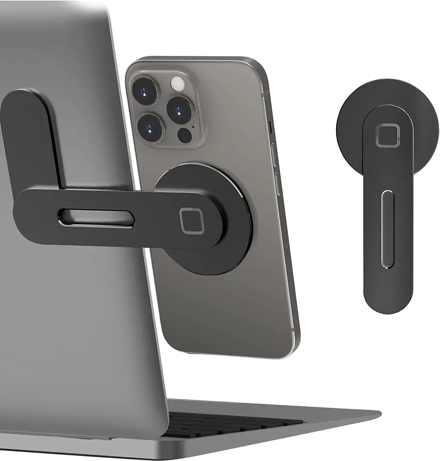 Magnetic Laptop Phone Holder - Slim & Foldable