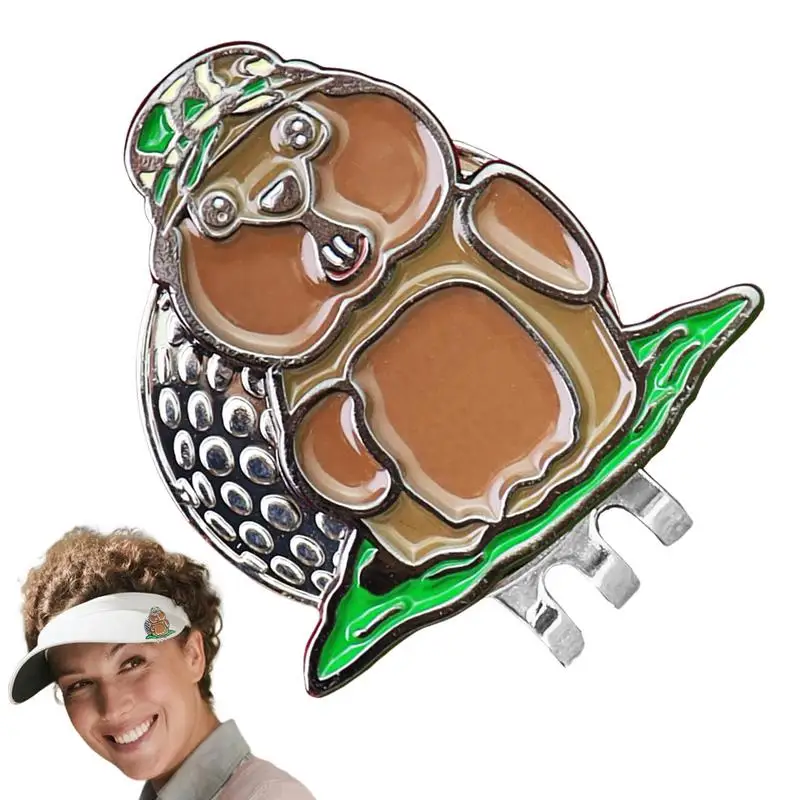 Golf Ball Marker Metal Magnetic Golf Funny Hat Clip Clear Engraving Magnetic Suction Hat Clip For Enthusiast Professions