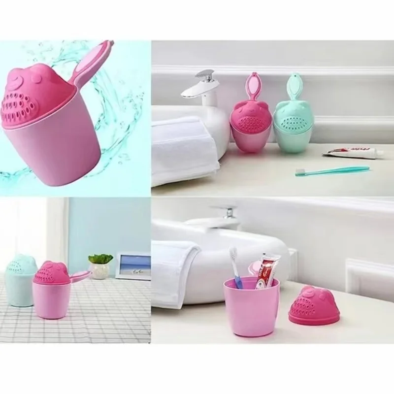 Protect Your Baby Eyes Shampoo Rinse Cup Multifunctional Bathing Supplies Shower Tools for Kids 2 colors baby bath tool