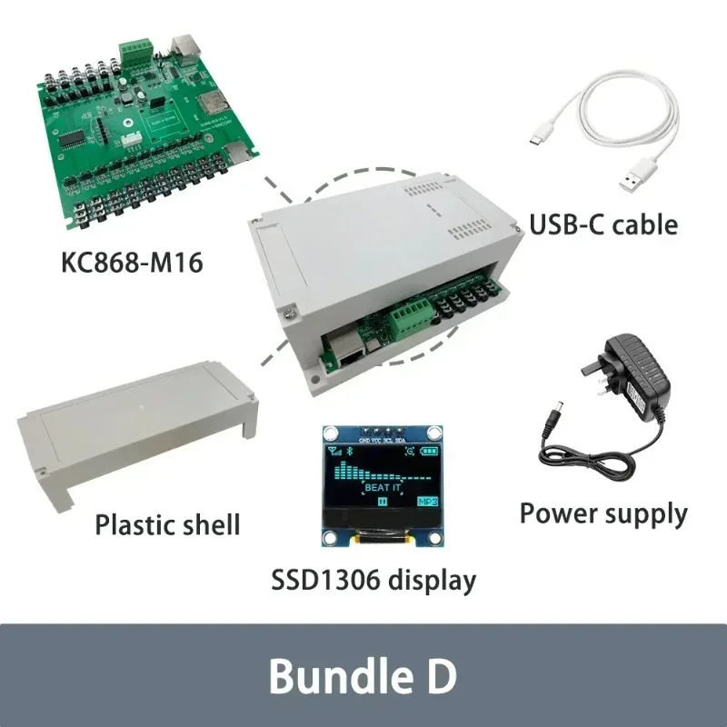 KC868-M16 ESP32 16채널 CT 클램프 에너지 모니터 앱 제어 없음 Esphome 홈 어시스턴트용