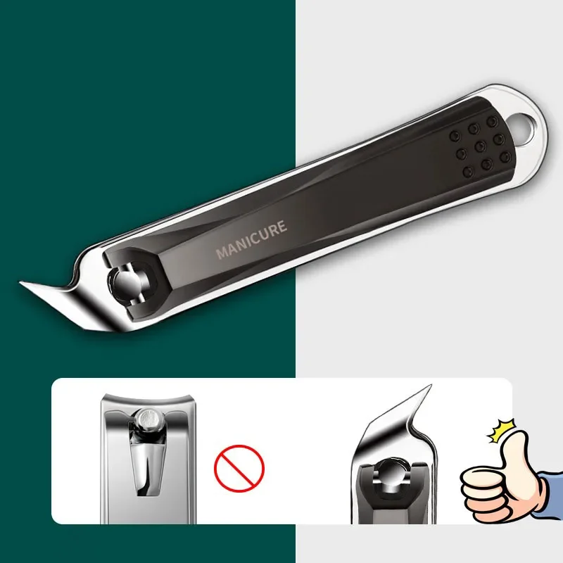 Large diagonal design nail clippers Nail clippers Single home high-end sharp nail groove nail clippers dead skin pedicure tool 3