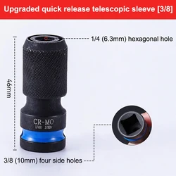 Enhanced Hex Converter for Screwdriver Bits - Quick Release Hex Socket Adapter (A2)