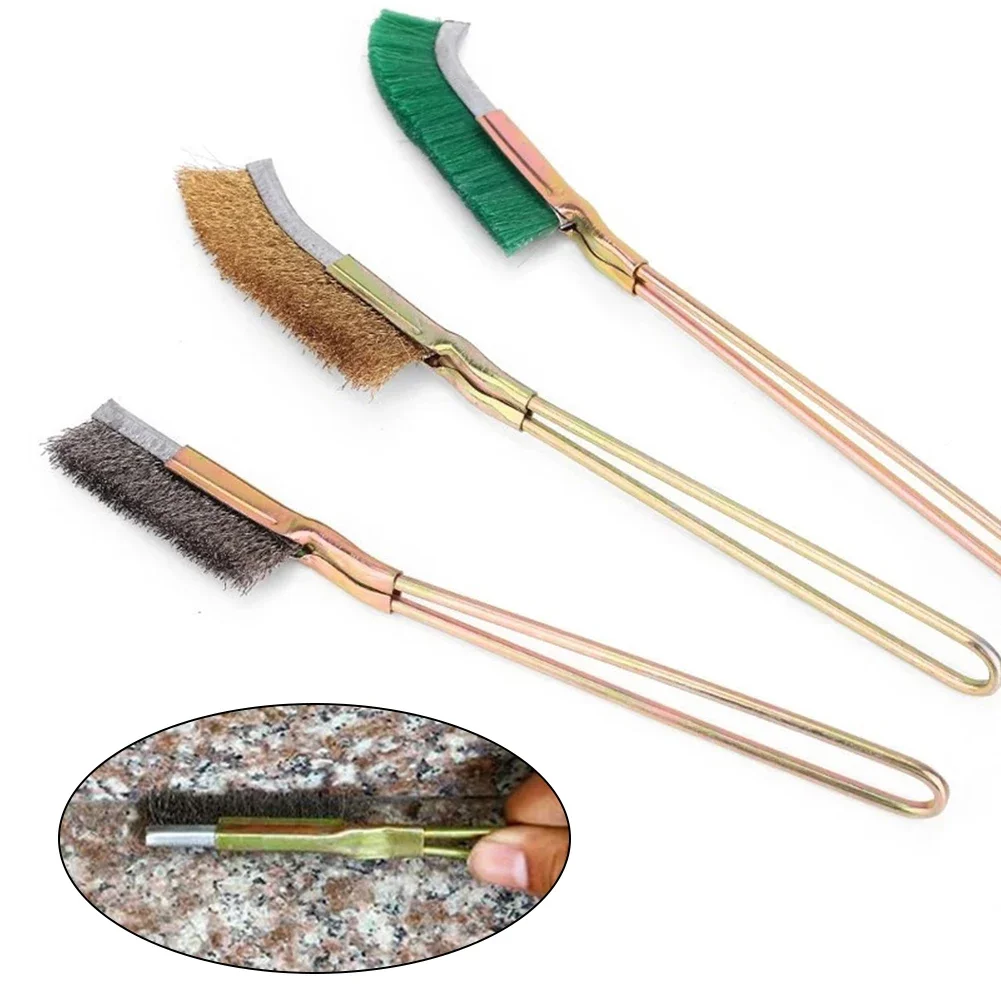 Cleaning Brush Wire Brush Wire Brush Set Cleaning Brush Set Wire Cleaning Brush Cleaning Tool Mini Brush Mini Brush Set Mini Wire Brush Brass Nylon & Steel Polishin Brushes For Rust Metal Remover Cleaning Polish Grinder Household Cleaning Hand Tool