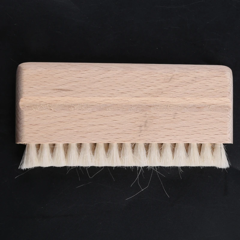 Brosse antistatique en poils de chèvre avec manche en bois, nettoyeur de  brosses pour lecteur CD