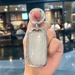 Premium Crystal TPU Car Key Cover Case (E2 White)