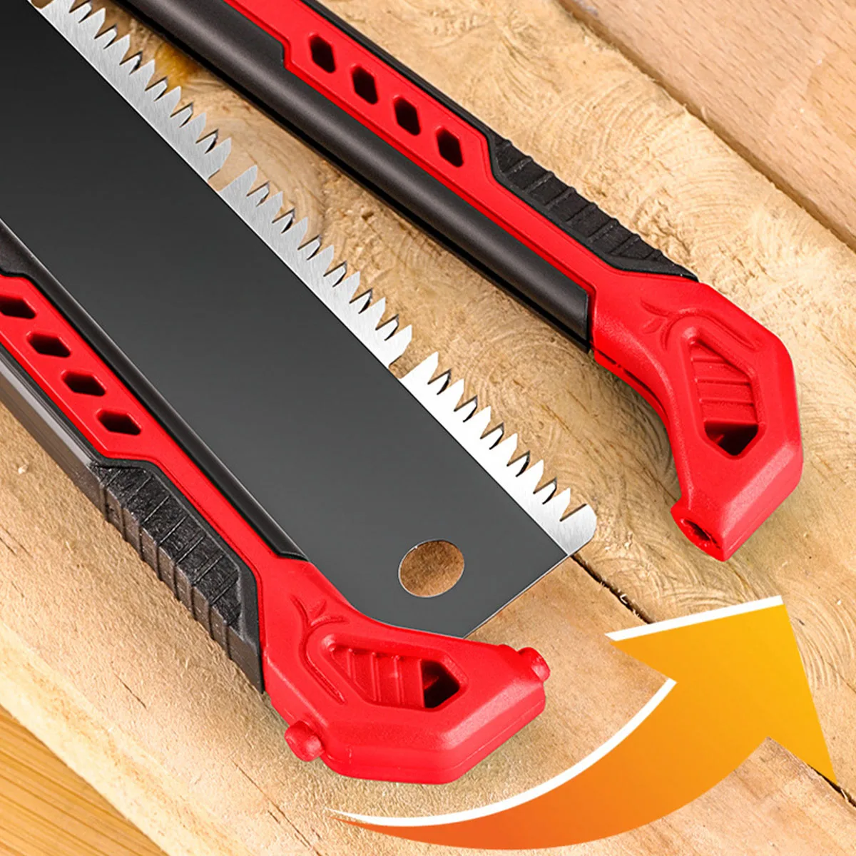 14" Pocket Folding Saw SK5 Wood Saw 13/14TPI Double Edges Pull Portable Camping Flush Cut multi purpose hand saw