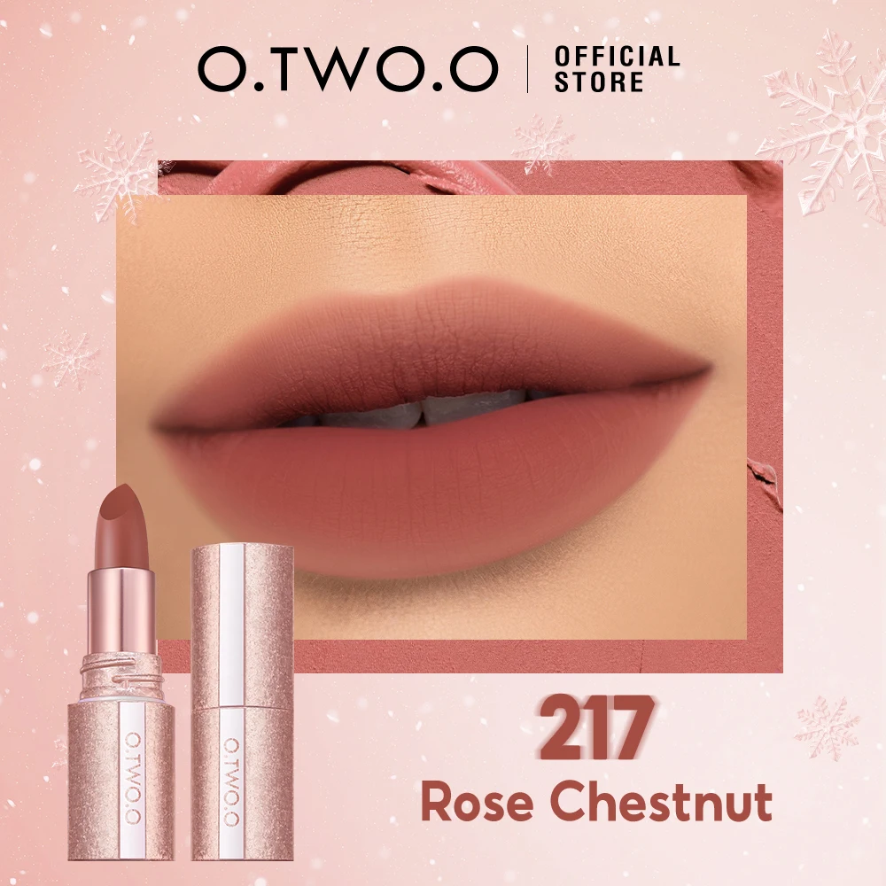 thumbnail image 1 of O.TWO.O Matte Lipstick Lip Tint Smooth Non-Sticky Plumper Glow Highly Pigmented Refreshing Smooth Glossy Stain Lipstick Makeup, 1 of 5