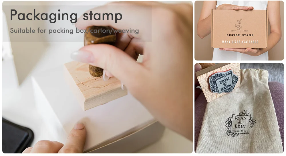 Description Picture 6 of itemPersonalized Wedding Stamp Wood Clear Stamp Seal Rubber Logo Custom Wedding Stamps Party Decoration For Invitation Stationery