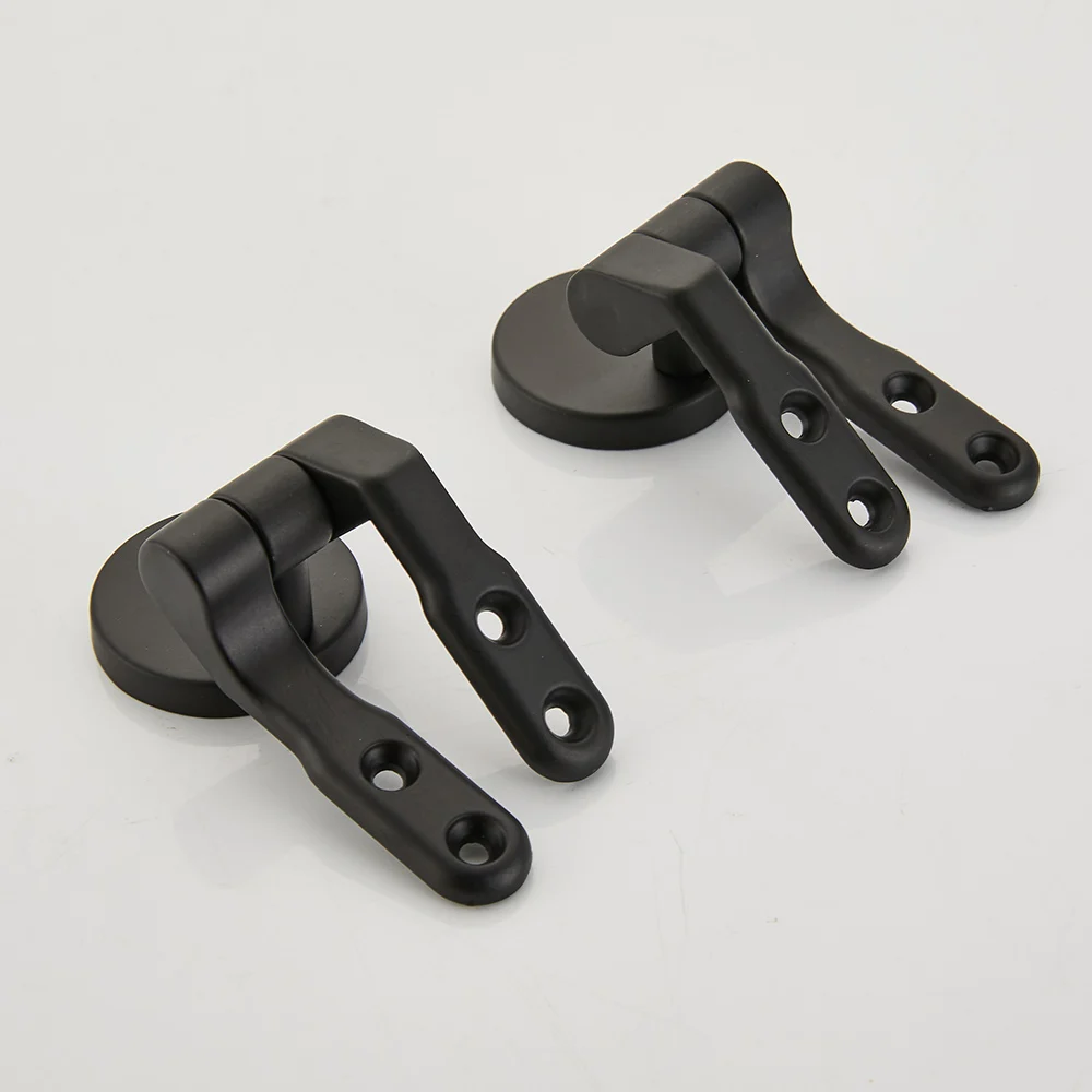 Universal Toilet Seat Hinges Replacement Hinges Set Toilet Lid Accessories Repair Kit Fits Most Seats Cover Lid Gold Black