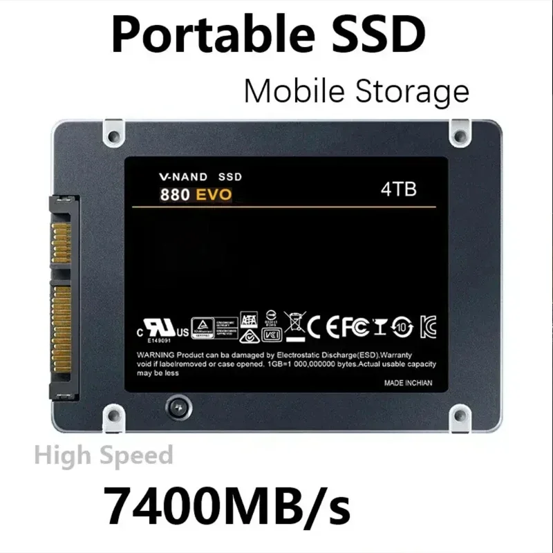 Xiaomi MIJIA SSD 880 EVO 2TB 4TB Internal Solid State Drives Hard Disk SATA 3.0 MLC 2.5 Inches for Laptop Desktop PC PS4 PS5 external hard drive