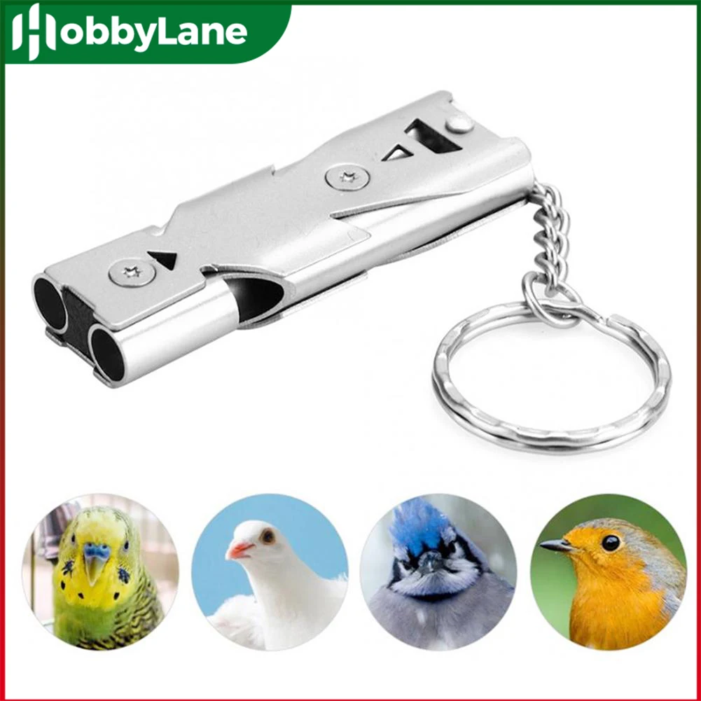 Birds Ultrasonic Training Whistle Stainless Steel Return To Nest Bird Training Tool For Parrot Pigeon Birdcage Accessories