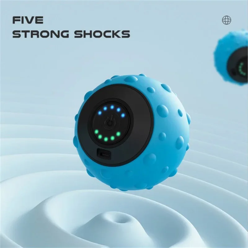 High-Intensity 5-Speed Vibrating Massage Ball for Muscle Relief and Yoga Fitness