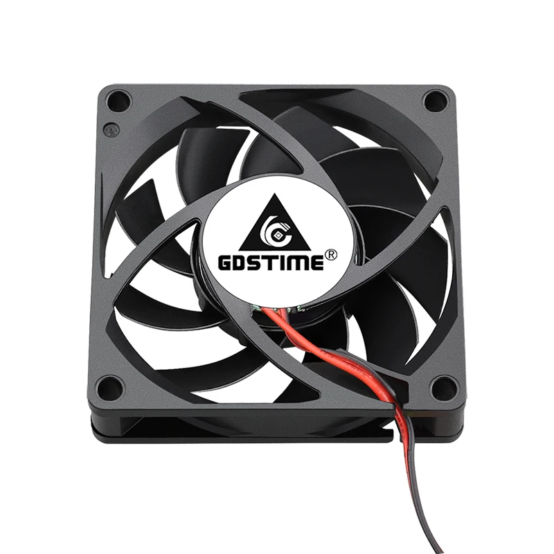Gdstime-ventilador para Laptop Peças 7cm 70 mm 7015 mm dc 5v 12v 24v 2pin Fio 70x70x15 mm Peça de Resfriamento Industrial - Imagem 4