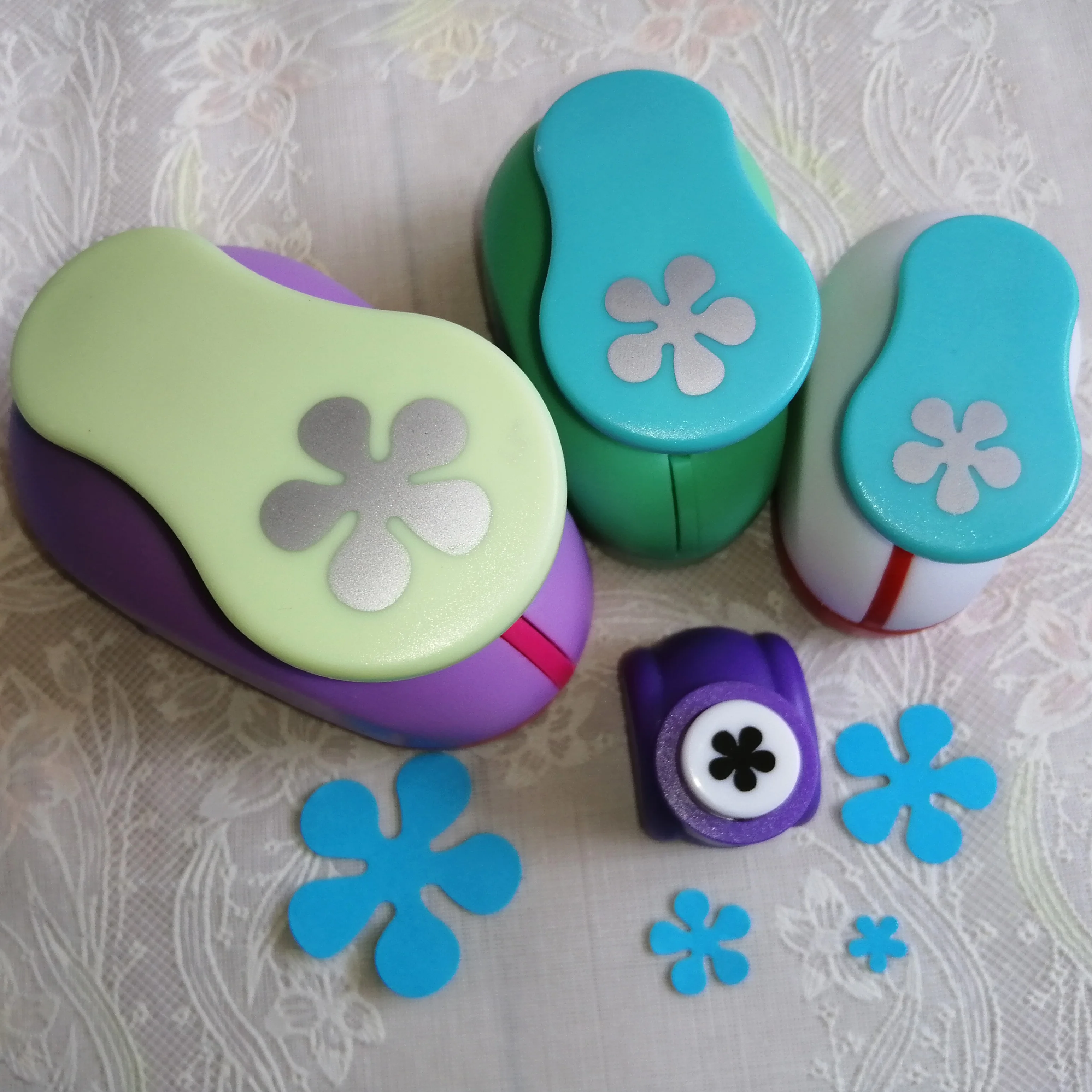 Free Shipping 3 Inch Paper Punch 4 Pieces Of Flower For Eva Foam