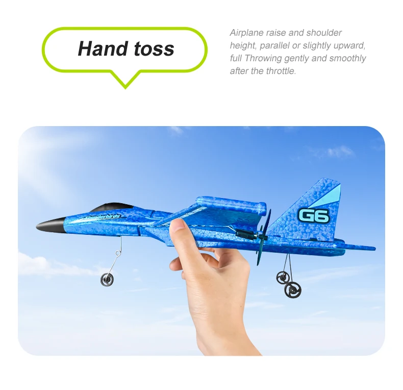 Avion RC 2,4 GHz En Mousse EPP – Léger Avec LED – Charge USB – Batterie 250 MAh – 15 Min De Vol – Débutant Et Adulte – Rouge