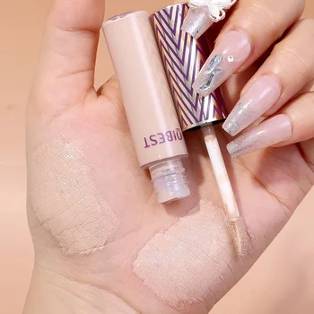 Heallor Full Coverage Spots Liquid Concealer Cream Waterproof Cover Acne Marks Dark Circles Contour Foundation Brighten Facial M - Thumbnail 5