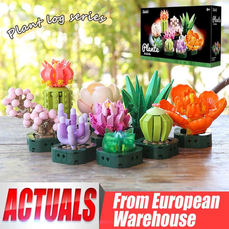 Piante In Vaso Fai Da Te Succulente Modello Cactus Gypsophila Bonsai Tree Giardini Building Blocks Decorazione Della Casa Mattoni Giocattoli Per Bambi