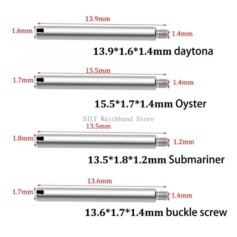 Stainless Steel Watch Strap Clasps with Folding Button and Pin Connectors