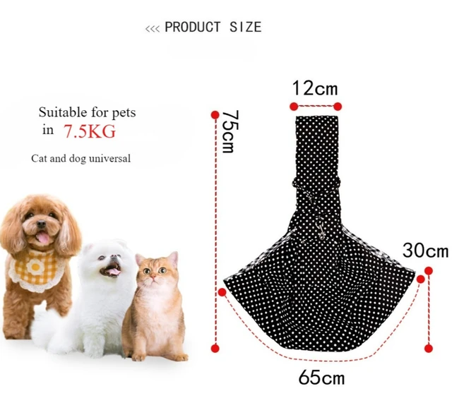 Pet Ortable Shoulder Bag with Pocket Fits Within 7.5kg Dog Cat Sling Carrier for Outdoor Travel Hiking Pet Carrying Supplies 2