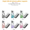 Glitter Bling Sparkly Hybrid Shockproof For MagSafe 360 Full Cover For iPhone 16 Pro Max 15 14 Plus 13 12 11 Magnetic Phone Case 6