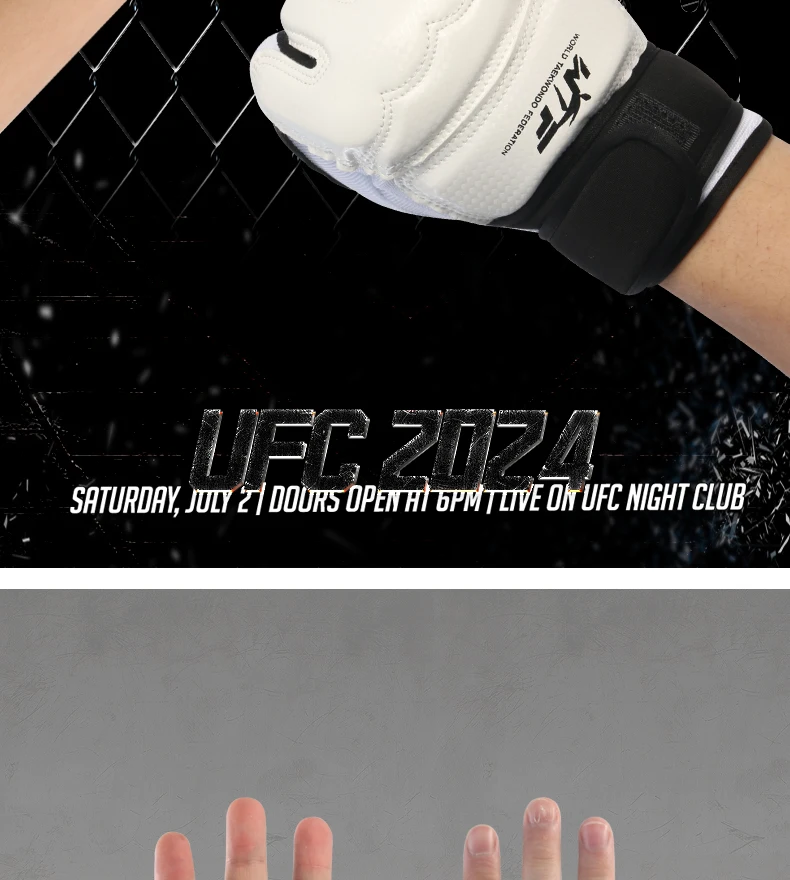 High Quality Kick Boxing Gloves MMA Gloves Muay Thai Training Boxer Fight Equipment Half Mitts PU Leather Black Boxing Equipmen