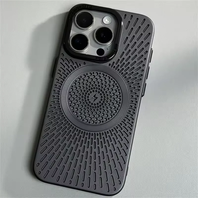 Sleek Ultra Slim Heat-Breathable Magnetic Phone Case with Lens Overlay