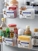 Organisateur de porte latérale de réfrigérateur, bac de rangement suspendu pour paquets de condiments, pochettes à Sauce, petits articles permettant de gagner de l'espace 6