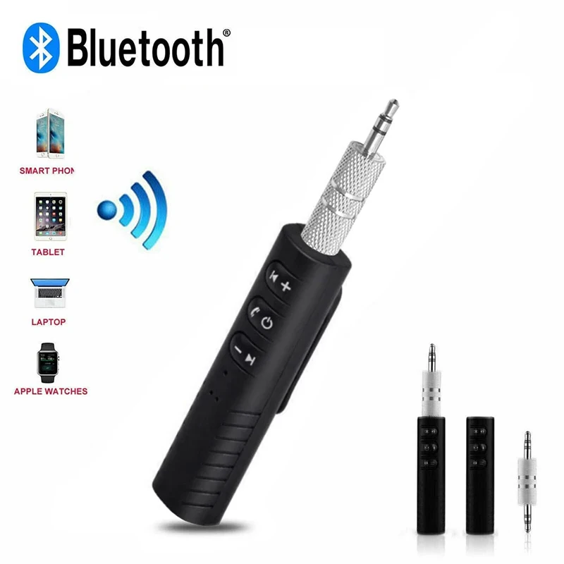 Ricevitore Bluetooth Wireless Da 3.5Mm Jack Da 3.5Mm Vivavoce Audio Auto Bluetooth 5.0 Ricevitore Per Kit Auto Adattatore Musicale Cuffie Aux