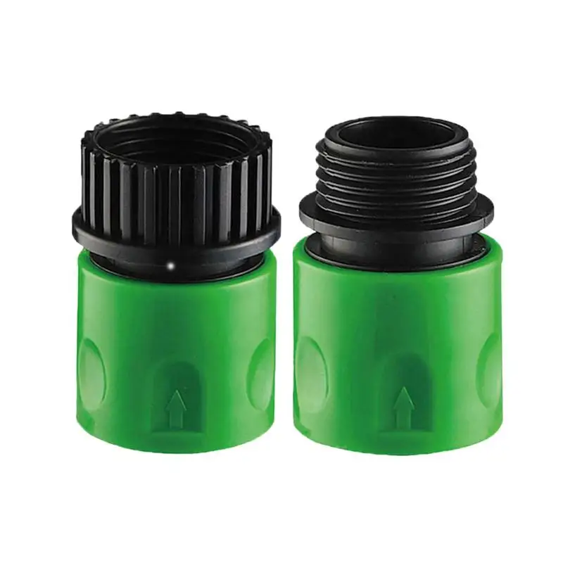 

Garden Hose Female Connector 2 pieces internal and external thread quick connector Water Hose Quick Connect and Disconnect