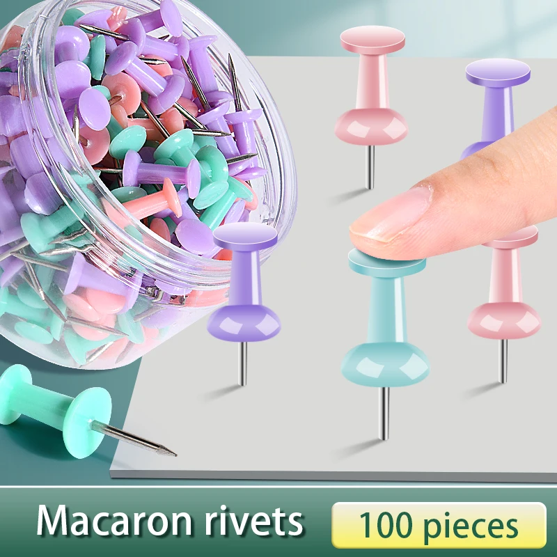 Push Pins 100Pcs Metal Office School Supplies