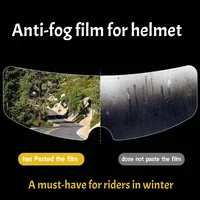 Films Anti-buée pour casque de moto, 2 pièces, autocollants Anti-buée, un incontournable pour les coureurs en hiver, très fins 2