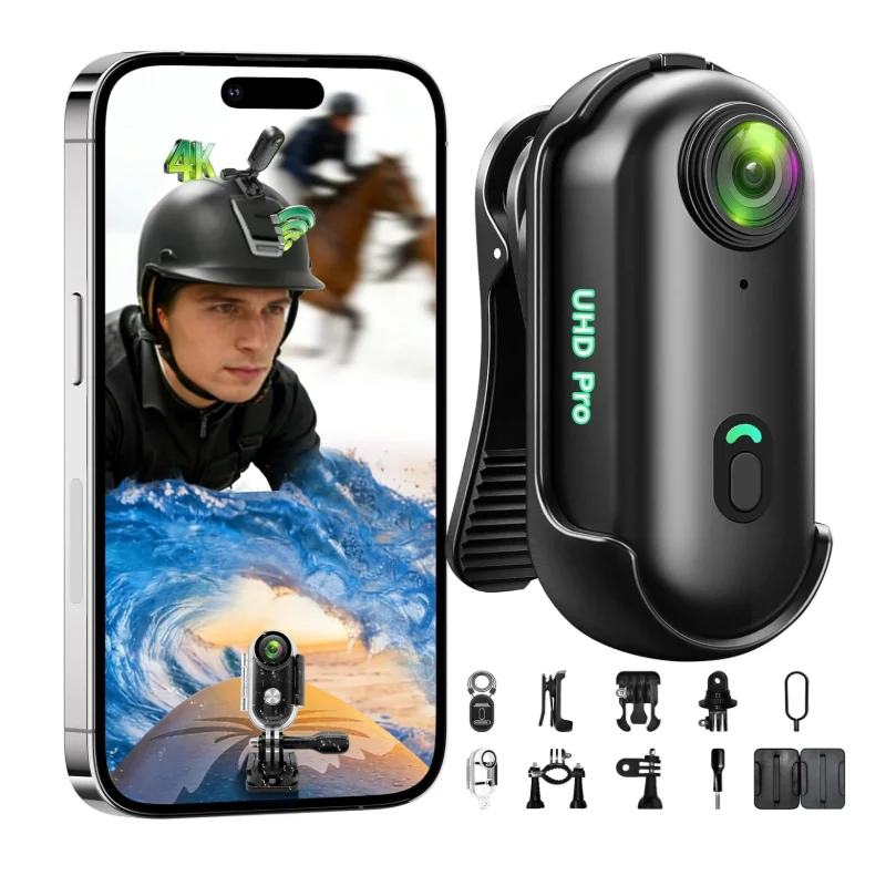 Sports Camera 4K FHD Mini Camera Helmet Motorcycle Bike Filming Bicycle Action Wifi Body Cam Video Recording  Action Camera
