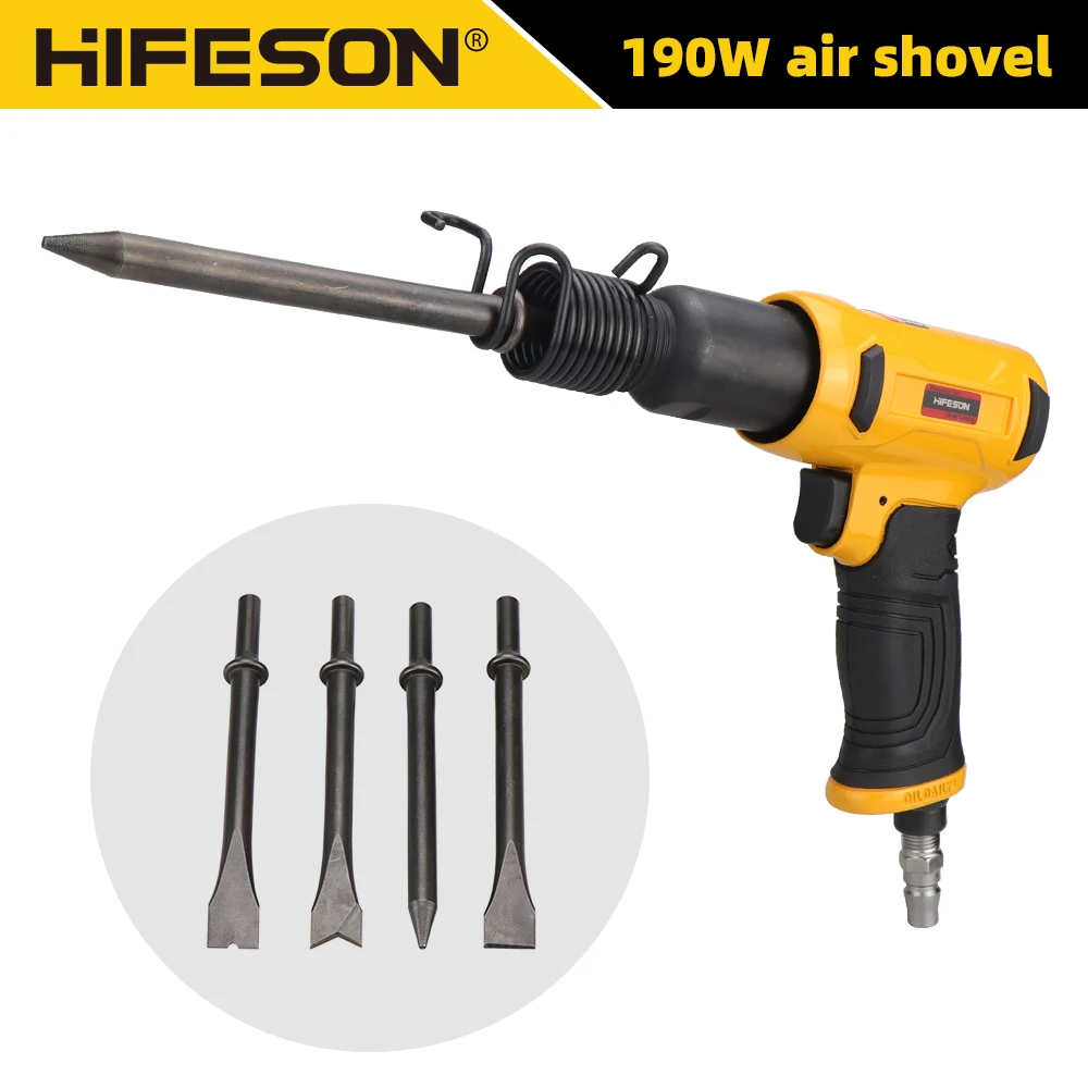 Swpeet Luft Hammer Niet Werkzeuge Set - 7-tlg. Für Hohle & Feste Niete