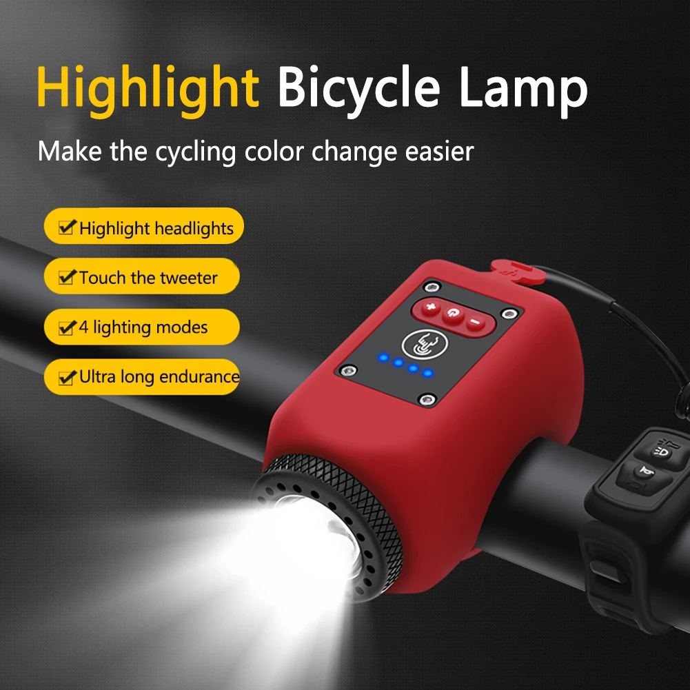 Description Picture 2 of item120db Electric Bicycle Horn Loud Bike Bell With Warning Sound Bike Horns With Warning Sound And Battery For Kids Scooters Bikes