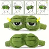 3D Sad Frog Sleep Mask Natural Sleeping Eyeshade Cover Shade Eye Patch Women Men Portable Blindfold Travel Eyepatch Xmas GIft 1