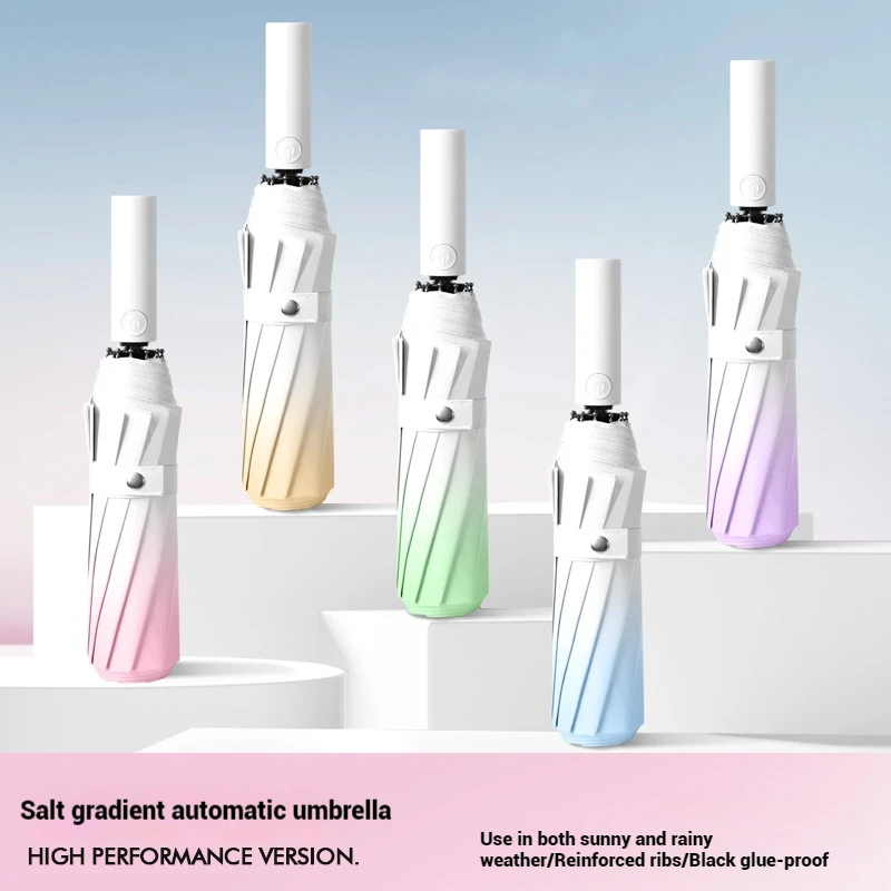 The 20 bone Gradient Small Fresh Umbrella, Super Sun Protection, Super Light, Can Be Carried Anywhere